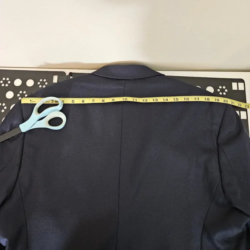Hart Schaffner Marx Loro Piana Cashmere Blue Suit Jacket | Minor Flaw | Men's 46